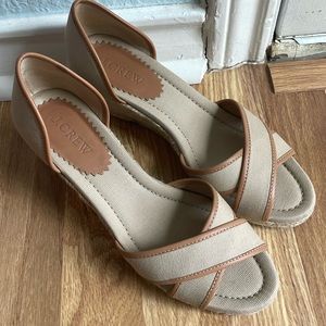J crew espadrille wedges
